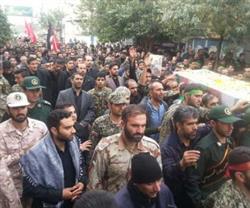 مراسم تشییع و خاکسپاری پیکر شهید اصغری در فیروز آباد شهرری برگزار شد + تصاویر