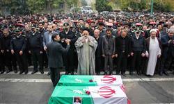 پیکر ۲ شهید پلیس آگاهی تهران بزرگ تشییع شد + تصاویر